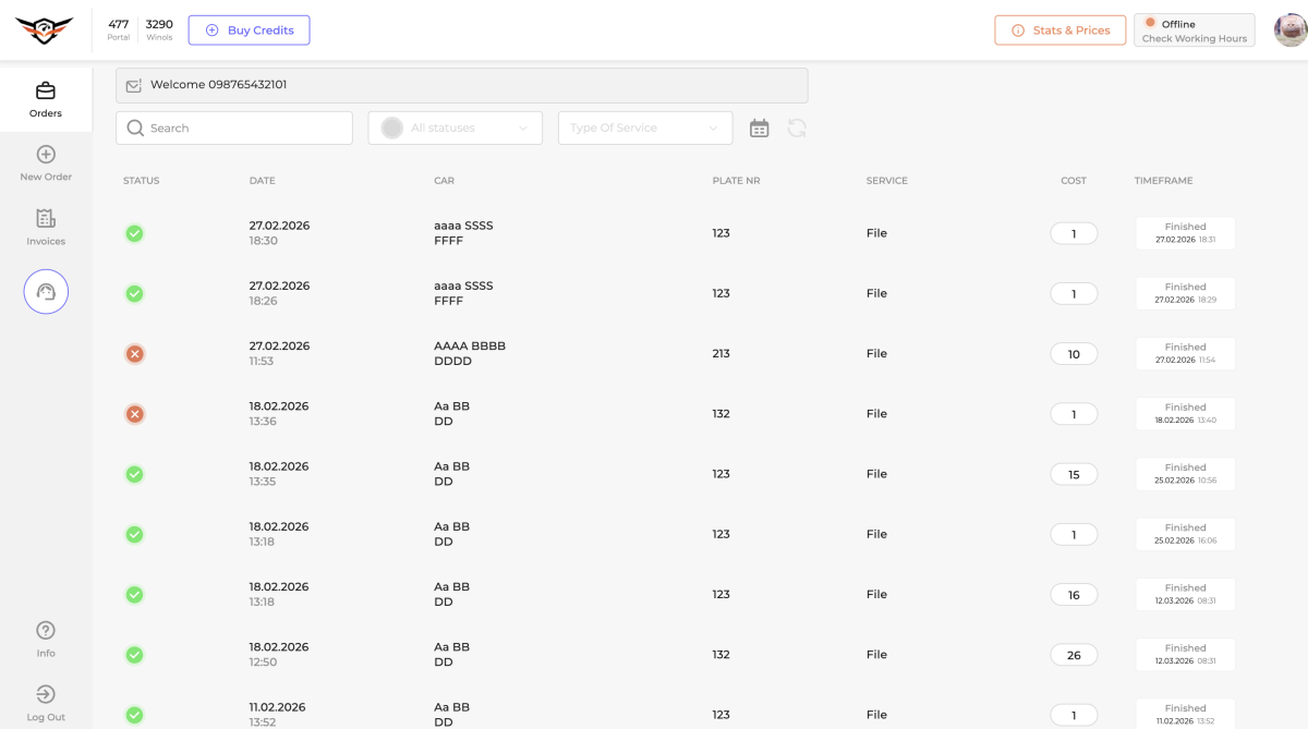 MODS Autotuning CRM - Laravel, Filament, React.js, Tailwind, UI/UX